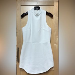 Amanda Uprichard Marshall white mini dress. Size M. Only worn once. Brand new!